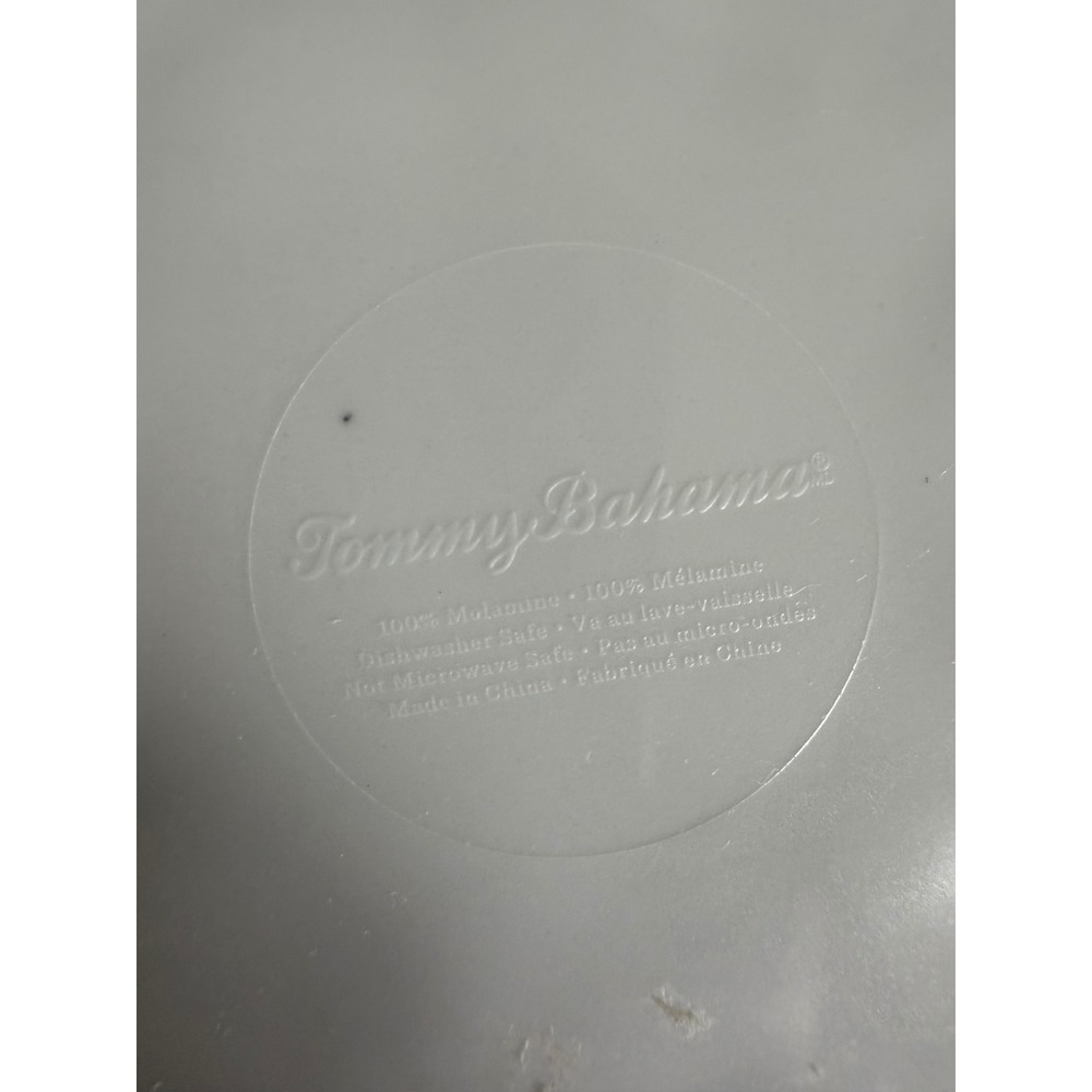Tommy Bahama Melamine Sea Turtle Plate Set 5 Piece Green Coastal Outdoor Dining - Picture 8 of 8